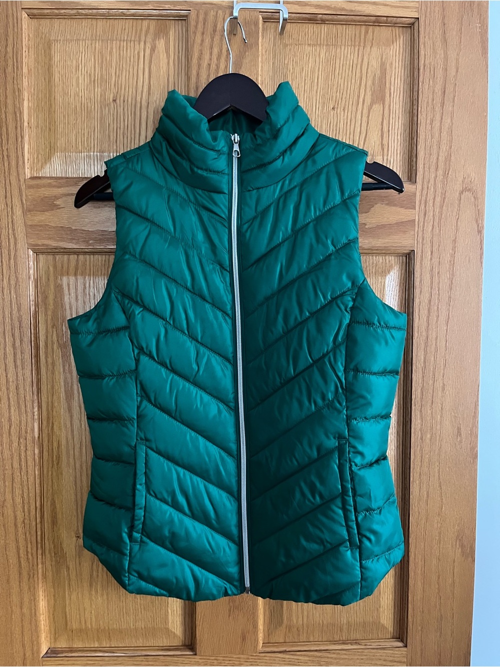 SO Green Puffer Vest